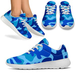 Blue Camouflage Print Sport Shoes GearFrost