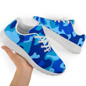 Blue Camouflage Print Sport Shoes GearFrost