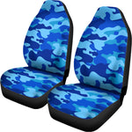 Blue Camouflage Print Universal Fit Car Seat Covers
