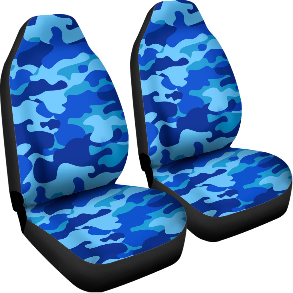 Blue Camouflage Print Universal Fit Car Seat Covers