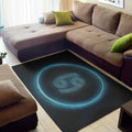 Blue Cancer Zodiac Sign Print Floor Mat