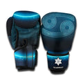 Blue Cancer Zodiac Sign Print Boxing Gloves