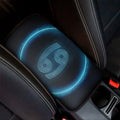 Blue Cancer Zodiac Sign Print Car Center Console Cover