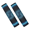 Blue Cancer Zodiac Sign Print Car Seat Belt Covers