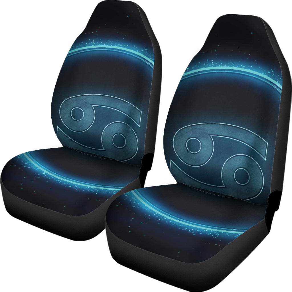 Blue Cancer Zodiac Sign Print Universal Fit Car Seat Covers