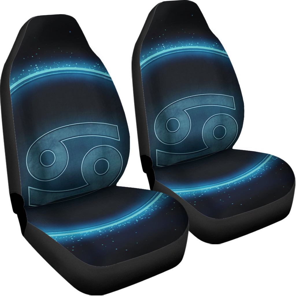 Blue Cancer Zodiac Sign Print Universal Fit Car Seat Covers