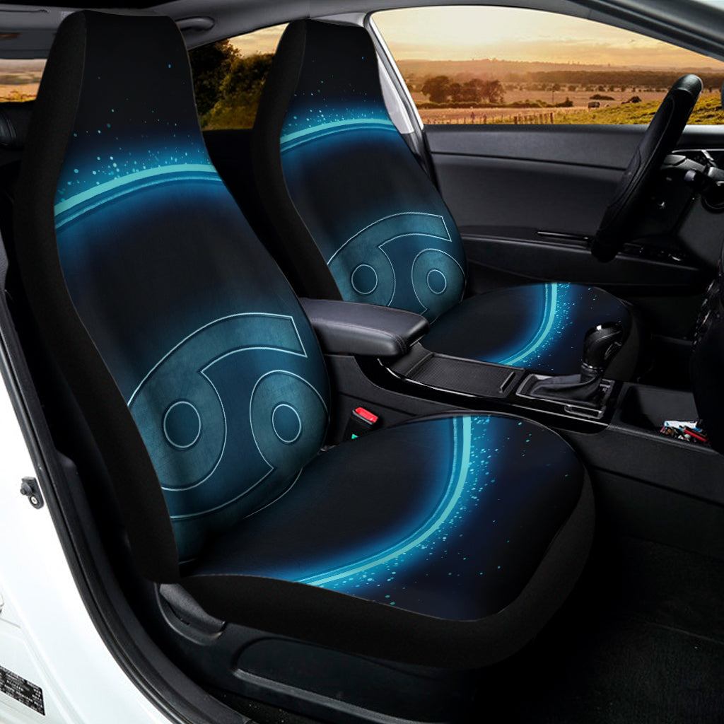 Blue Cancer Zodiac Sign Print Universal Fit Car Seat Covers