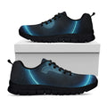 Blue Capricorn Zodiac Sign Print Black Running Shoes