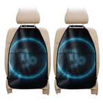Blue Capricorn Zodiac Sign Print Car Seat Organizers