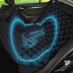 Blue Capricorn Zodiac Sign Print Pet Car Back Seat Cover
