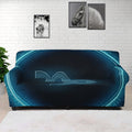 Blue Capricorn Zodiac Sign Print Sofa Cover