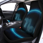 Blue Capricorn Zodiac Sign Print Universal Fit Car Seat Covers