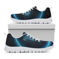 Blue Capricorn Zodiac Sign Print White Running Shoes