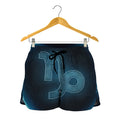 Blue Capricorn Zodiac Sign Print Women's Shorts
