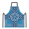 Blue Celtic Symbol Print Apron