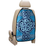 Blue Celtic Symbol Print Car Seat Organizers