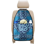 Blue Celtic Symbol Print Car Seat Organizers