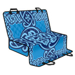 Blue Celtic Symbol Print Pet Car Back Seat Cover