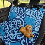 Blue Celtic Symbol Print Pet Car Back Seat Cover