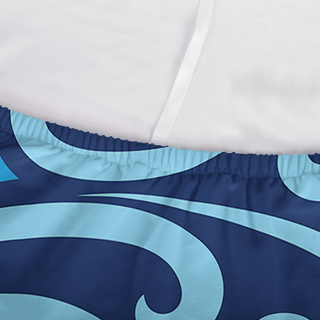 Blue Celtic Symbol Print Sofa Cover