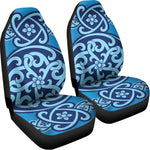 Blue Celtic Symbol Print Universal Fit Car Seat Covers