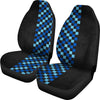 Blue Checked Universal Fit Car Seat Covers GearFrost