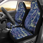 Blue Christian Text Universal Fit Car Seat Covers GearFrost