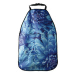 Blue Chrysanthemum Flower Print Car Seat Organizers