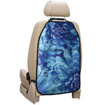 Blue Chrysanthemum Flower Print Car Seat Organizers