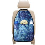 Blue Chrysanthemum Flower Print Car Seat Organizers