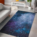 Blue Cloud Starfield Galaxy Space Print Floor Mat