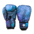 Blue Cloud Starfield Galaxy Space Print Boxing Gloves