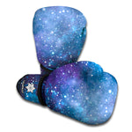 Blue Cloud Starfield Galaxy Space Print Boxing Gloves