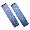 Blue Cloud Starfield Galaxy Space Print Car Seat Belt Covers