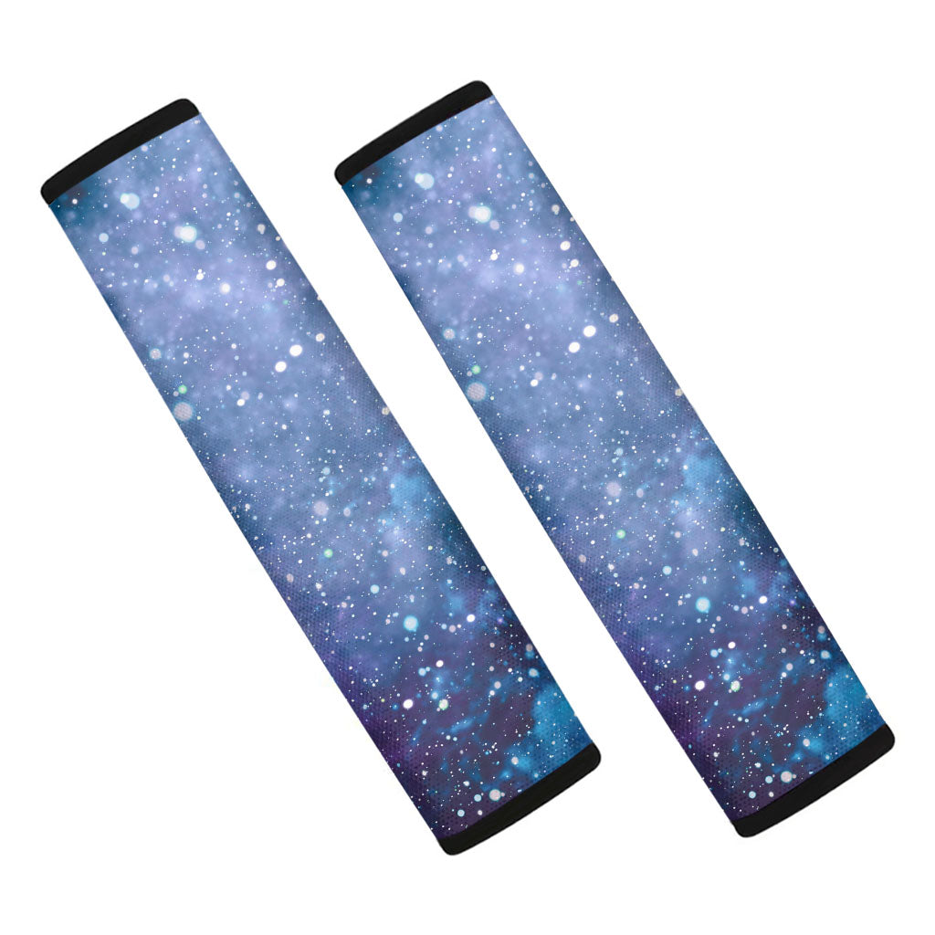 Blue Cloud Starfield Galaxy Space Print Car Seat Belt Covers