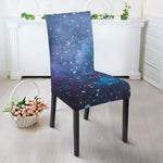 Blue Cloud Starfield Galaxy Space Print Dining Chair Slipcover