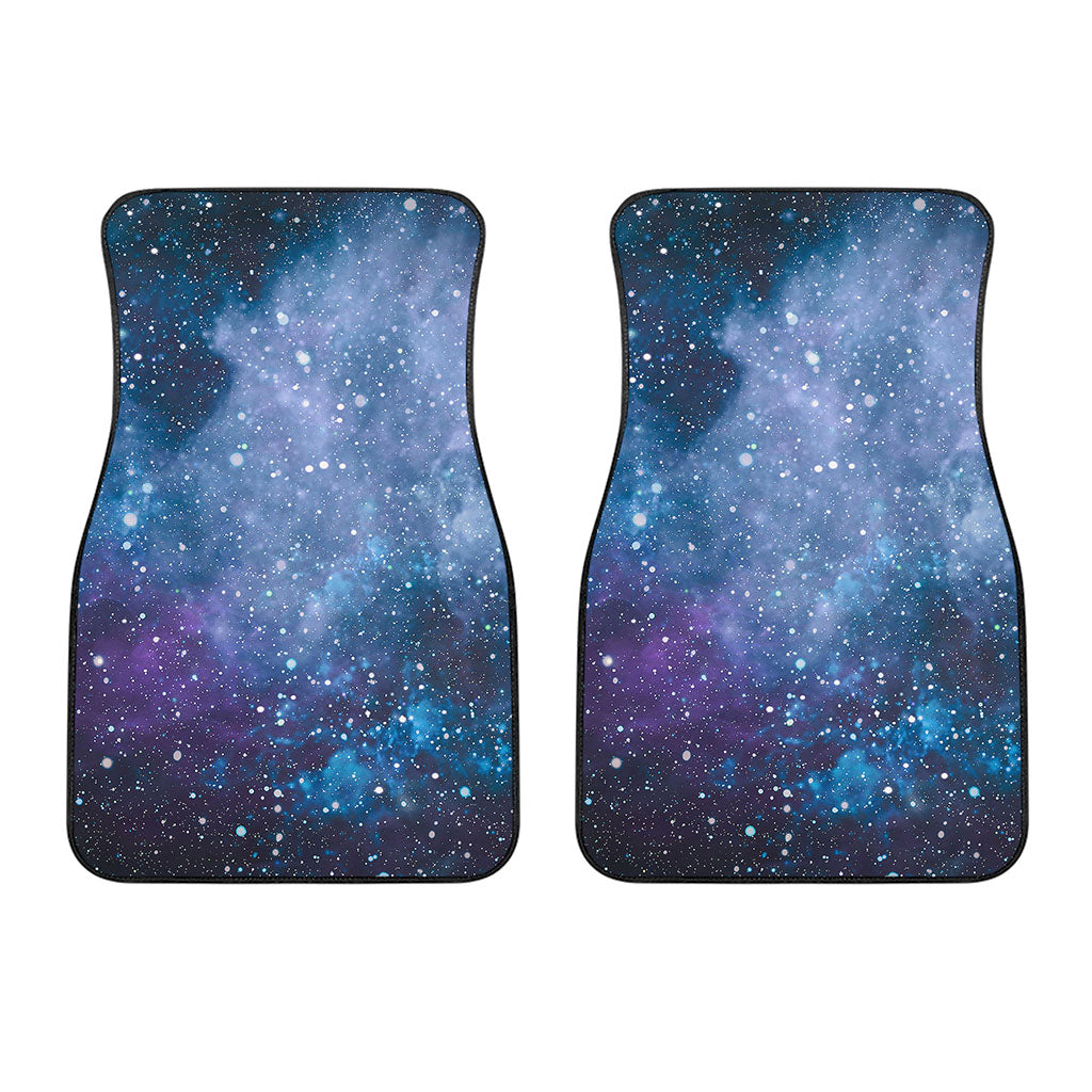 Blue Cloud Starfield Galaxy Space Print Front Car Floor Mats