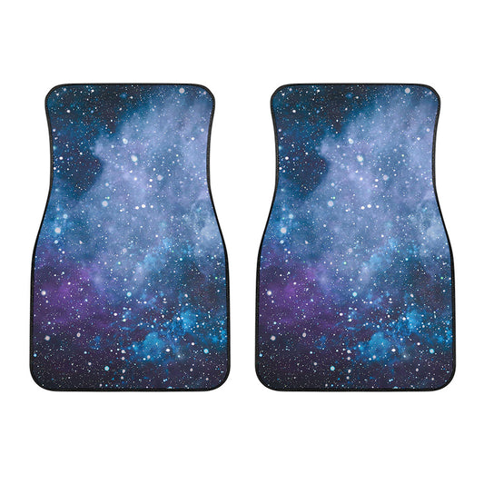 Blue Cloud Starfield Galaxy Space Print Front Car Floor Mats