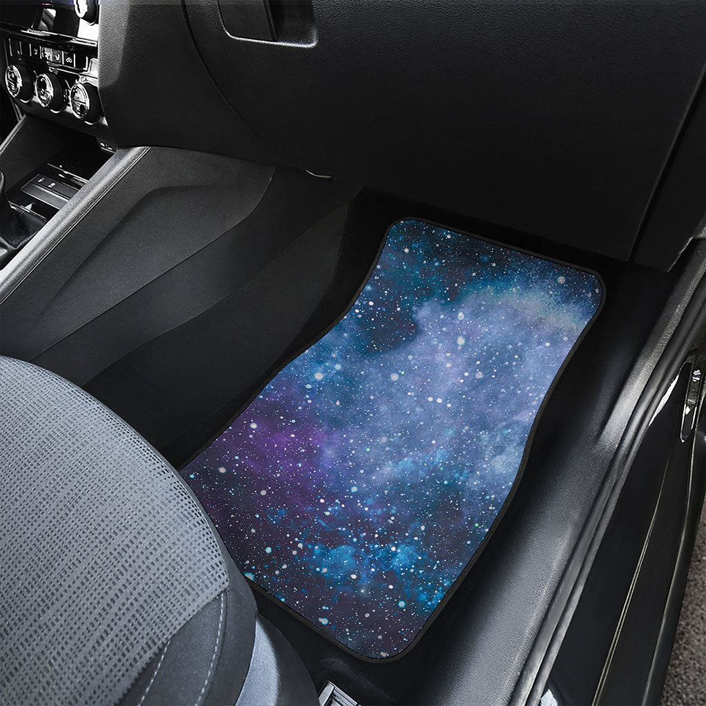 Blue Cloud Starfield Galaxy Space Print Front Car Floor Mats