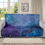 Blue Cloud Starfield Galaxy Space Print Futon Protector