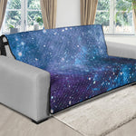 Blue Cloud Starfield Galaxy Space Print Futon Protector