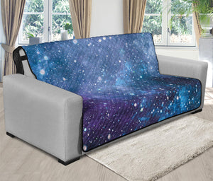 Blue Cloud Starfield Galaxy Space Print Futon Protector