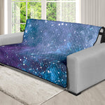 Blue Cloud Starfield Galaxy Space Print Futon Protector