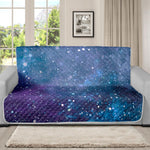 Blue Cloud Starfield Galaxy Space Print Futon Protector