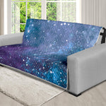 Blue Cloud Starfield Galaxy Space Print Futon Protector