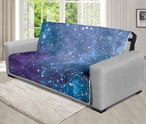 Blue Cloud Starfield Galaxy Space Print Futon Protector