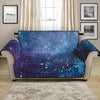 Blue Cloud Starfield Galaxy Space Print Loveseat Protector