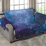 Blue Cloud Starfield Galaxy Space Print Loveseat Protector