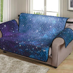 Blue Cloud Starfield Galaxy Space Print Loveseat Protector