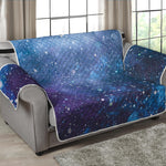 Blue Cloud Starfield Galaxy Space Print Loveseat Protector